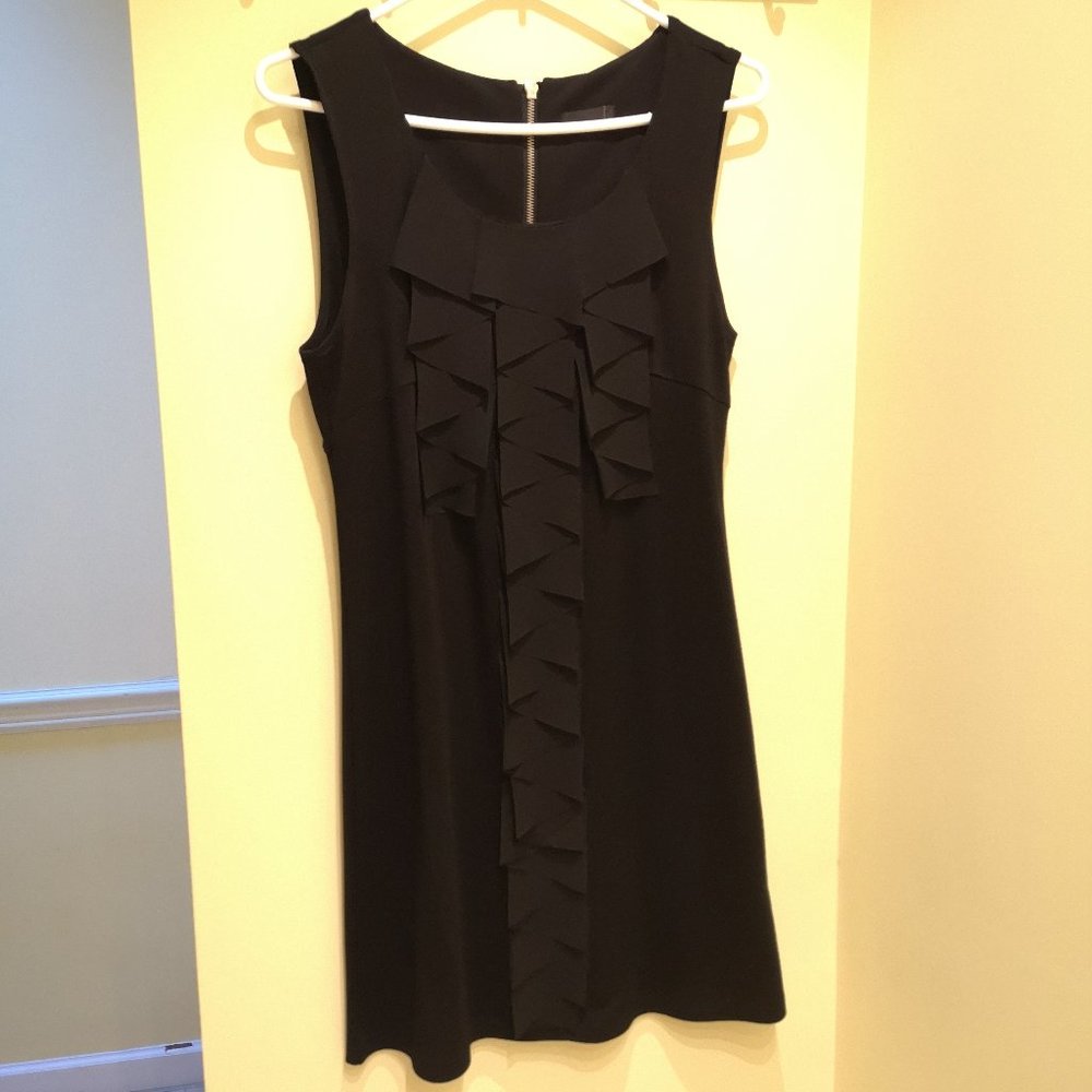 Little black dress with pleats